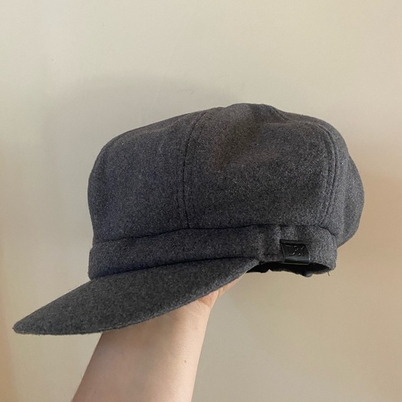DAVID AND YOUNG CLASSIC GRAY CAP HAT WINTER FALL CABBIE BRUSHED KNIT OLD ENGLISH - Picture 1 of 5
